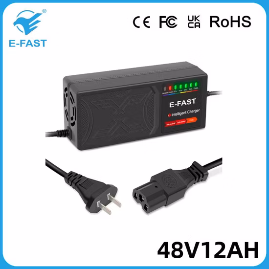 Caricabatterie per scooter Batteria al piombo 48V12ah, caricabatterie portatile