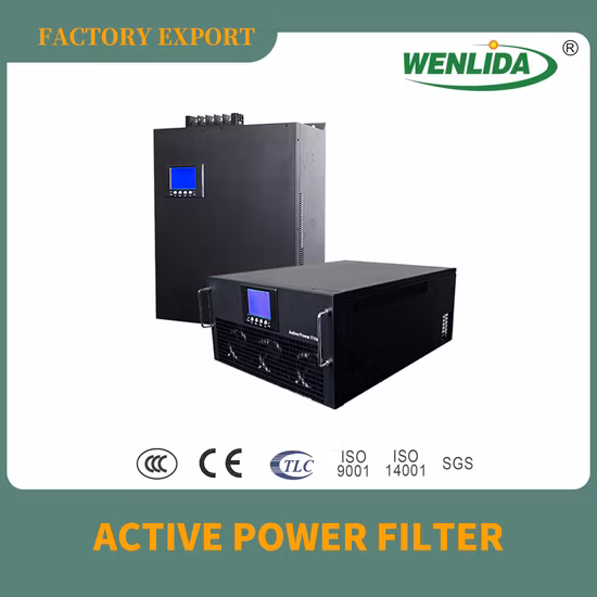 Dispositivo di filtro armonico a bassa tensione trifase a tre fili da 200 A con IGBT e monitor per filtro di potenza attivo APF in una fabbrica di pneumatici